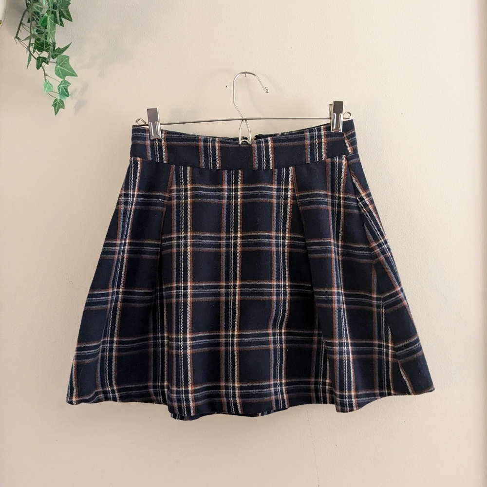 plaid small skirt